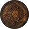 Ekena Millwork Milton Ceiling Medallion (Fits Canopies up to 7 7/8"), Hand-Painted Rust, 40 5/8"OD x 1 3/4"P CM40MIRUS - alternate 1